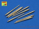ABR350-L05 Set of 9pcs 406 mm long barrels for US ships : North Carolina, Washington