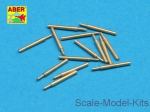 ABR350-L36 Set of 14 pcs 152mm (6in) L50 Vickers Mk.M type 41 barrels for Kongo, Haruna, Hiei, Kir