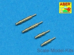 ABRA48-003 Set of 4 barrels tips for German 7,92 mm MG 17 aircraft machine guns