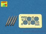 ABRA48-008 Set of 4 barrels for German Oerlikon 20mm aircraft machine guns MG FF with sights