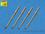 ABRA48-014 Set of 4 barrels for Japanese 20 mm Type 99 aircraft machine cannons