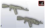 AR-MIN7207 5.45mm AK-74 - Soviet assault rifle (2pcs)