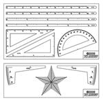 AR-SBXX02 Transparent flexible rulers on film