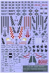 AD7238 Modern US NAVY F/A-18F Super Hornet VFA-211 "Fighting Checkmates"