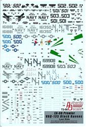 AD7250 Modern US NAVY EA-6B Prowler VAQ-135 "Black Ravens" Last Ride