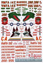 AD4823 Modern US MARINE corps. F-18 Hornet, VMFA-142, VMFA-312