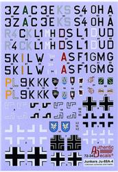 AD7234 WWII Luftwaffe Junkers Ju-88A-4 Unknown schemes and markings