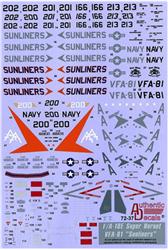AD7237 Modern US NAVY F/A-18F Super Hornet VFA-211 "Fighting Checkmates"
