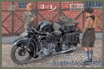 IBG35001 BMW R12 with sidecar, civilian version