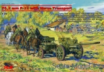 ICM35802 76,2 mm F-22 gun with horse transport