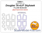 Mask 1/72 for Douglas TA-4J/F Skyhawk (Double sided) + wheels masks (Fujimi)