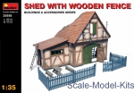 MA35556 Shed with Wooden Fence