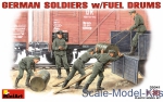 MA35041 German soldiers with fuel drums