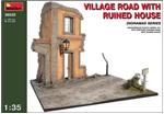 MA36020 Village road with ruined house