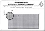 PEa002 Anti-slip surfaces (T-type, 0.85mm step; 135x64mm). cat#a002