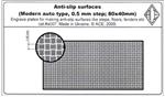 PEa007 Anti-slip surfaces (Modern auto type. 80*40mm). cat#a007