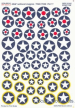 PRS002-48 VVS USAF national insignia 1940-1942, Part 1