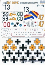 DECAL FOR MESSERSHMIT ME-110 PART 1 1//48 PRINT SCALE 48-027
