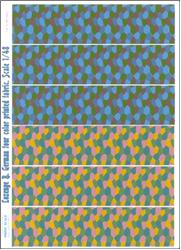 PRS48-LOS6 Lozenge B. German four color printed fabric.