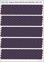 PRS48-LOS8 Lozenge A. German naval three color printed fabric.