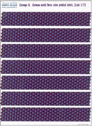 PRS72-LOS4 Lozenge A. German naval three color printed fabric.