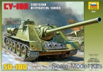 ZVE3531 SU-100 WWII Soviet 100mm SPG