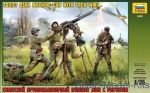 ZVE3609 Soviet DSHK machine-gun with crew