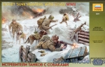 ZVE3611 Soviet tank hunters with dogs