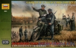 ZVE3632 R-12 German heavy motorcycle with rider and officer
