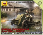 ZVE6112 Soviet 45mm anti-tank gun with crew
