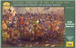 ZVE8060 English infantry. 100 Years War, XIV-XV A.D.