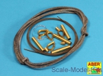 ABR16-030 Tow cables & track cable with brackets used on Tiger I, King Tiger & Panther