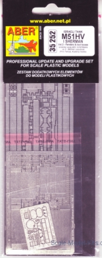 ABR35-252 Photo-etched detail parts for  Tank M51HV I Sherman Vol.2 - fenders and tool boxes