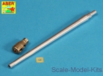 ABR35-L126 Russian 122mm D-25T tank barrel for IS-3, for Tamiya/Trumpeter