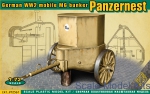 ACE72561 WWII German mobile MG bunker Panzernest