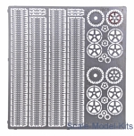 Photo-etched parts: T-26 tracks (replacement set for UM kits), Ace, Scale 1:72