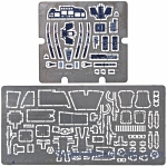 PE7267 Ka-52 interior (regular fret +prepainted fret + color desk on film + 2 masks for Zvezda kit)