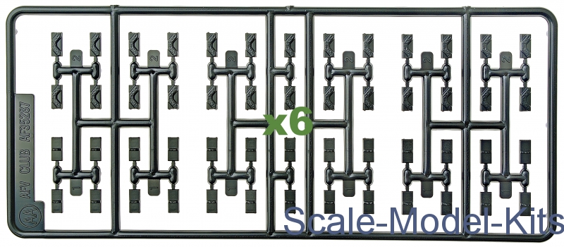 Afv Club Tracks Workable For U S M24 Light Tank Chaffe T85e1 Plastic Scale Model Kit In 1 35 Scale Af35287 Scale Model Kits Com