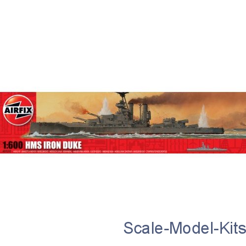 Airfix HMS Iron duke plastic scale model kit in 1600 scale