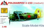 Biplane / Triplane: Polikarpov I-153 Chaika (medium), AMG Models, Scale 1:48
