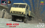 AR-72406-R Russian Modern 4x4 Military Cargo Truck mod.4350, limited edition (resin tires)