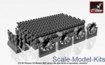 AR-AC7334c Tracks (hollow teeth) M1 Abrams series late type w/ drive wheels