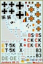 BD72010 Decal for Junkers Ju-88, part 1