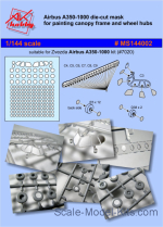 DAN-MS144002 Mask for Airbus A350-1000 for Zvezda kit