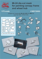 DAN-MS720002 Painting masks for model Mi-24 V/VP/P, Mi-35M, Zvezda kit