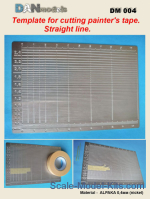 DAN004 Straight line mask template, all scales