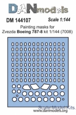DAN144107 Painting masks for model Boeing 787-8, Zvezda kit
