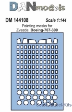 DAN144108 Painting masks for model Boeing 737-300, Zvezda kit