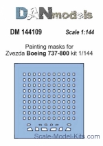 DAN144109 Painting masks for model Boeing 737-800, Zvezda kit