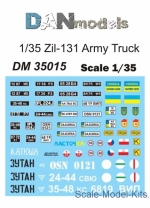 DAN35015 Decal for army truck ZiL-131